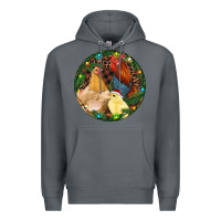 Rock Christmas Chick Family Premium Hoodie - RanaPortraitStore
