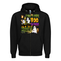 Black too cute too spook Zipper Hoodie - BarkalooDesign