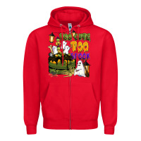 Red too cute too spook Zipper Hoodie - BarkalooDesign