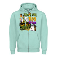 Seafoam too cute too spook Zipper Hoodie - BarkalooDesign