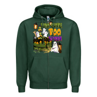 Sports Green too cute too spook Zipper Hoodie - BarkalooDesign