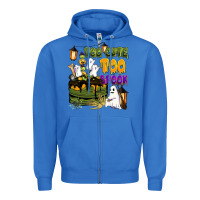 True Royal too cute too spook Zipper Hoodie - BarkalooDesign