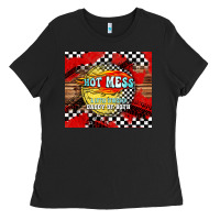 Black hot mess daddy of both Ladies Tee - TumblerDesignByShophia