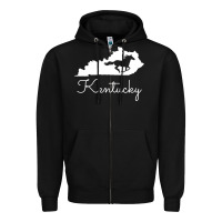 Black Kentucky Horse Map State , best gift, costume, halloween, xmas, christ Zipper Hoodie - maiPhamDesign