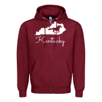 Burgundy Kentucky Horse Map State , best gift, costume, halloween, xmas, christ Zipper Hoodie - maiPhamDesign