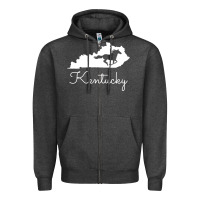 Charcoal Heather Kentucky Horse Map State , best gift, costume, halloween, xmas, christ Zipper Hoodie - maiPhamDesign