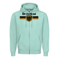 Seafoam DEUTSCHLAND Germany Flag Coat of Arms Eagle Banner Vintage , best gift Zipper Hoodie - maiPhamDesign