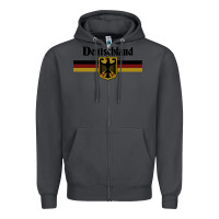Smoke DEUTSCHLAND Germany Flag Coat of Arms Eagle Banner Vintage , best gift Zipper Hoodie - maiPhamDesign
