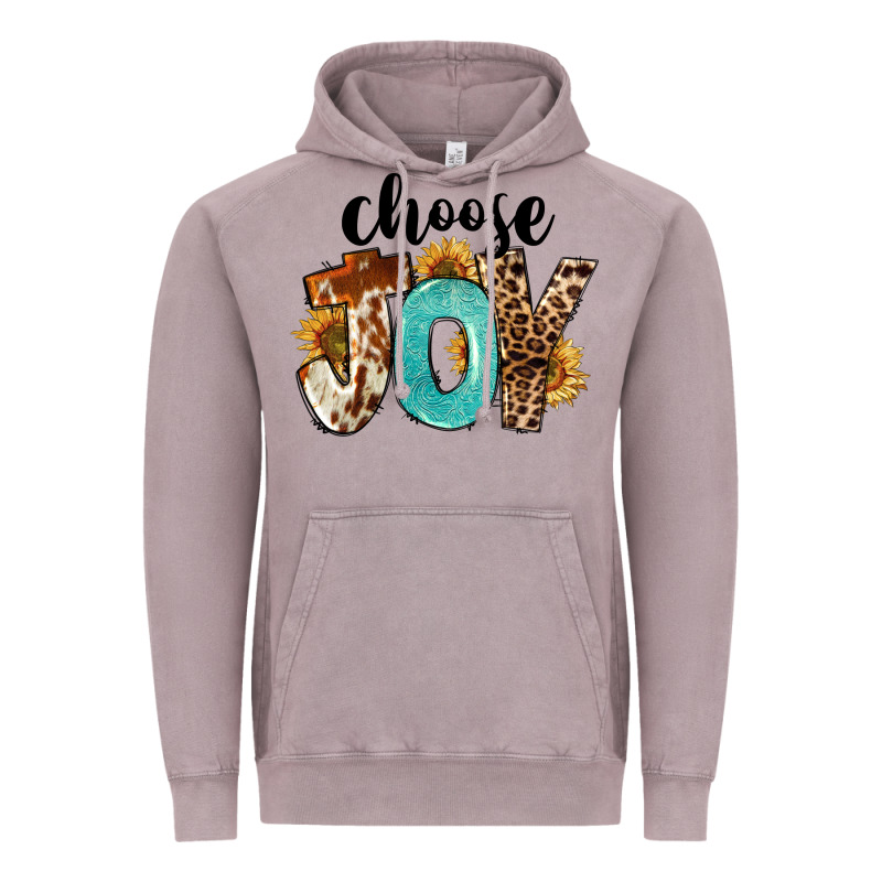 Western Choose Joy Vintage Hoodie by FaDigitalArtStudio | Teevron