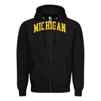 Black Michigan - Throwback Design - Classic , best gift, costume, halloween, Zipper Hoodie - maiPhamDesign