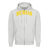 Dove Grey Michigan - Throwback Design - Classic , best gift, costume, halloween, Zipper Hoodie - maiPhamDesign