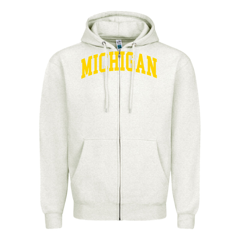 Michigan - Throwback Design - Classic , Best Gift, Costume, Halloween, Zipper Hoodie by maiPhamDesign | Teevron