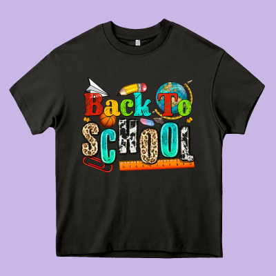Back To School Heavy Core Tee Designed By Nancycooperartshop