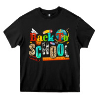 Black back to school Heavy Core Tee - NancyCooperArtShop