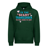 Forest Green im scary transgender the media warned you about Urban Hoodie - JahusDesignShop