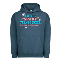 Pigment Midnight Navy im scary transgender the media warned you about Urban Hoodie - JahusDesignShop