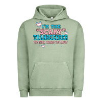 Pigment Oil Green im scary transgender the media warned you about Urban Hoodie - JahusDesignShop