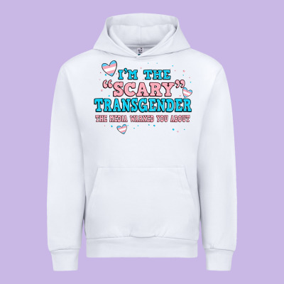 Im Scary Transgender The Media Warned You About Urban Hoodie Designed By Jahusdesignshop