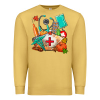Antique Gold nurse  and fall Premium Sweatshirt - AdoDesignShop