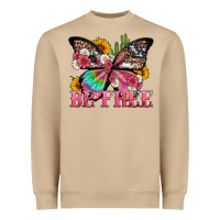 Mushroom be free with butterfly and cactus flowers Heavyweight Sweatshirt - Artiststas