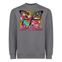 Storm be free with butterfly and cactus flowers Heavyweight Sweatshirt - Artiststas