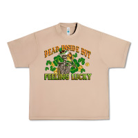Burro Dead inside but feeling lucky St. Patrick's Day Urban Heavy Tee - CowGirlArtShop