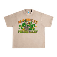French Oak Dead inside but feeling lucky St. Patrick's Day Urban Heavy Tee - CowGirlArtShop