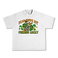Lunar Rock Dead inside but feeling lucky St. Patrick's Day Urban Heavy Tee - CowGirlArtShop