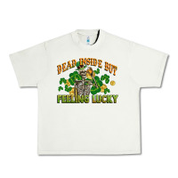 Pistachio Dead inside but feeling lucky St. Patrick's Day Urban Heavy Tee - CowGirlArtShop