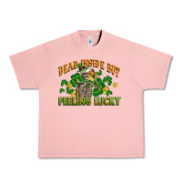 Salmon Dead inside but feeling lucky St. Patrick's Day Urban Heavy Tee - CowGirlArtShop