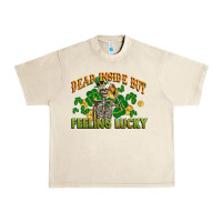 Sandshell Dead inside but feeling lucky St. Patrick's Day Urban Heavy Tee - CowGirlArtShop