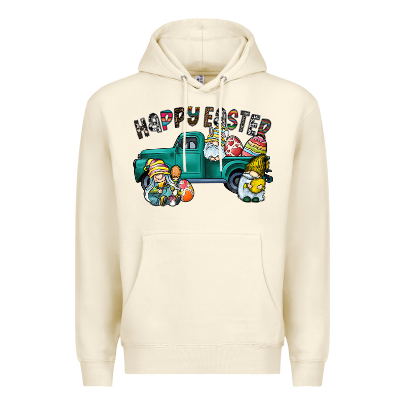 Happy Easter Truck Premium Hoodie by CowhideDigitalArt | Teevron
