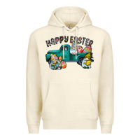Sandshell Happy Easter truck Premium Hoodie - CowhideDigitalArt