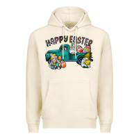 Tofu Happy Easter truck Premium Hoodie - CowhideDigitalArt