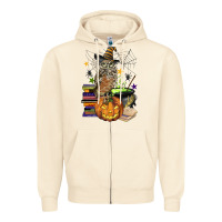 Sandshell halloween owl Zipper Hoodie - BarkalooDesign
