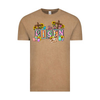 Vintage Coffee He is risen Easter  Easter Day Vintage Tee - CowGirlArtShop