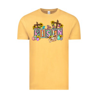 Vintage Mustard He is risen Easter  Easter Day Vintage Tee - CowGirlArtShop