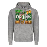 Cloud Rock St. Patrick's Eat drink and be Irish Vintage Hoodie - OliviaCreatesArt
