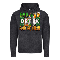 Vintage Black St. Patrick's Eat drink and be Irish Vintage Hoodie - OliviaCreatesArt