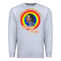 Heather Grey Things There's Something Stranger Premium Sweatshirt - maiPhamDesign