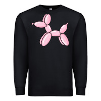 Black balloon dog pink Premium Sweatshirt - maiPhamDesign
