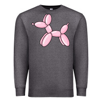 Charcoal Heather balloon dog pink Premium Sweatshirt - maiPhamDesign