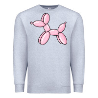 Heather Grey balloon dog pink Premium Sweatshirt - maiPhamDesign