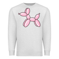 Oatmeal Heather balloon dog pink Premium Sweatshirt - maiPhamDesign