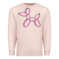 Pale Pink balloon dog pink Premium Sweatshirt - maiPhamDesign