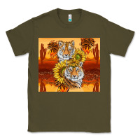 Army Green tigers with scratches Classic Tee - TumblerDesignByShophia