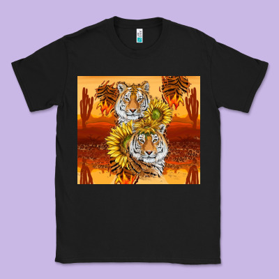 Tigers With Scratches Classic Tee Designed By Tumblerdesignbyshophia