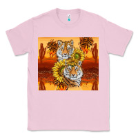 Bubblegum Pink tigers with scratches Classic Tee - TumblerDesignByShophia