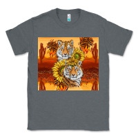 Charcoal Heather tigers with scratches Classic Tee - TumblerDesignByShophia