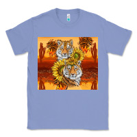 Colony Blue tigers with scratches Classic Tee - TumblerDesignByShophia